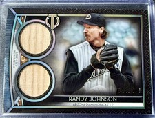 Randy Johnson 2020 Topps Tribute Dual Game Used Bat /150 Diamondbacks 