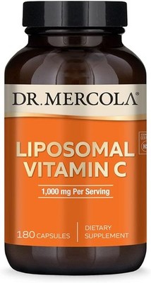 Dr. Mercola Liposomal Vitamin C, 1,000 mg, 180 Capsules (90 Servings)