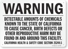 SmartSign "California Prop 65 Warning" Sign | 10" x 14" Aluminum