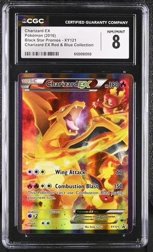 CHARIZARD EX XY Black Star Promo Red & Blue Collection #XY121 CGC 8 Pokemon