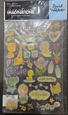 Creative Imaginations Epoxy Stickers Oh Baby, Cutie, Love by David Walker