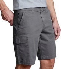 Copper Oak Men's 10" Venture Ripstop Stretch Cargo Shorts - Gray - Sz 38