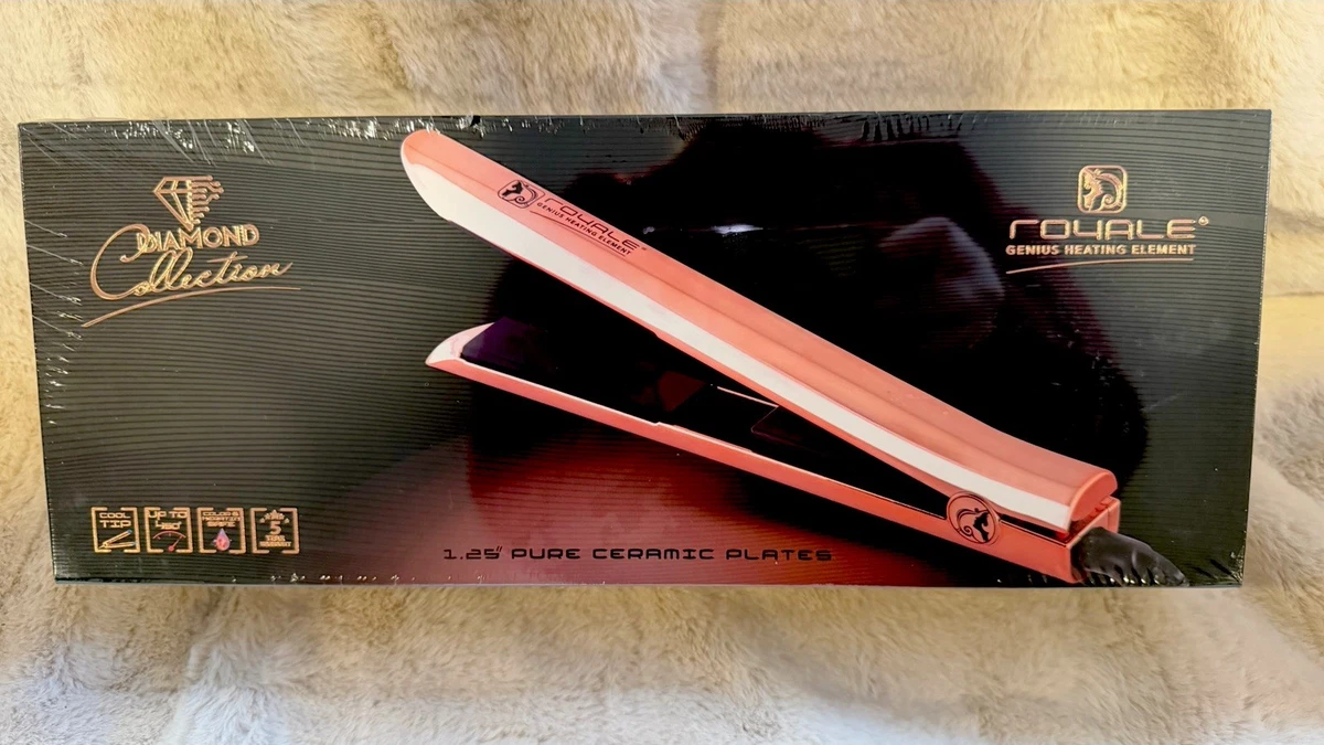 Royale Platinum Genius Heating Element Flat Iron - 1.25” NIB SEALED Red Royale All Hair Types Ceramic Hair Curling & Straightening  main image 4