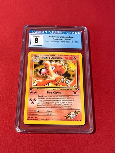 Blaine's Charmeleon (1st Edition) graded CGC 8 for sale on eBay