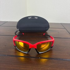 Occhiali da sole Oakley Split Jacket OO9099-05 infra rosso lucido nero con lenti grigie