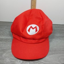 Nintendo Super Mario Brothers Mario Adult Medium Large Red Costume Cosplay Hat