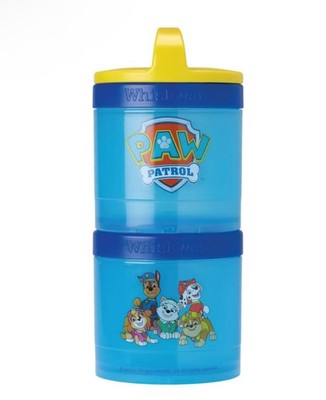 Whiskware Paw Patrol Stackable 2pc Plastic Food Storage Jar Snack Pack NEW