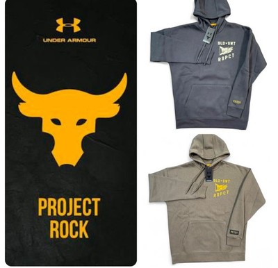 Under Armour 1386921 Men's UA Project Rock Veterans Day Icon Hoodie Multi Size