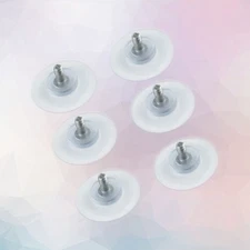 6 Pcs Furniture Transparent PVC Suction Cups Glass Anti Collision Hanger Pads