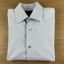 David Donahue L/S Button Shirt Mens Medium M 15 1/2 34/35 Gingham Check 155