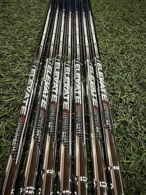 New (7) True Temper ELEVATE MPH 95 Stiff Flex SEVEN SHAFT Iron Set .370 STEEL