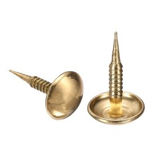 100Pcs, Upholstery Nails 9x16.3mm Upholstery Tacks Round Head Gold