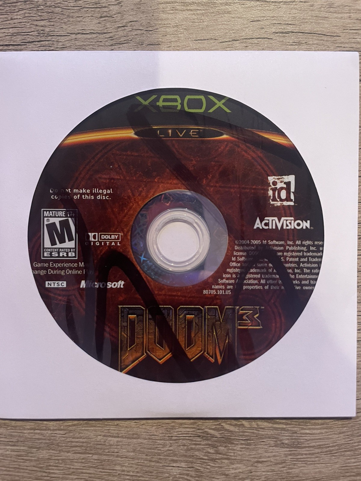 Doom 3; Loose (Microsoft Xbox, 2005)