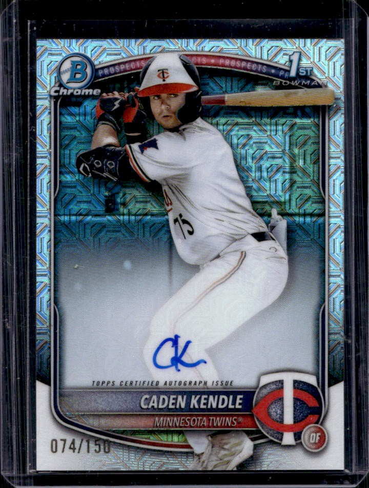 2025 Bowman Caden Kendle Chrome Auto HTA Choice Refractor 1st #74/150