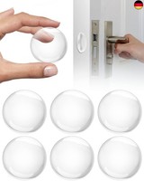 Baipok TüRstopper Wand - 6Er Set TüRklinkenpuffer(Transparent), Gummipuffer S