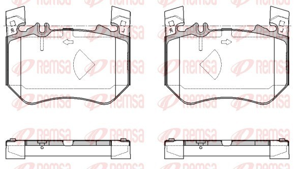 Bremsbelagsatz BremsklöTze Vorderachse FüR Mercedes-Benz S-Klasse W223-image
