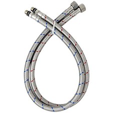 24" Length Bathroom Kitchen Faucet Connector Water Supply Line, Durable Braid...