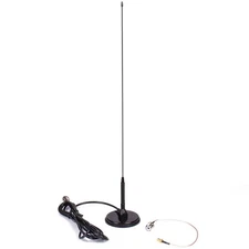 20-Inch Heavy Duty VHF/UHF Magnetic Mount Antenna with SMA Adaptor