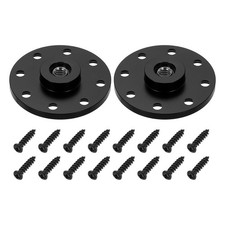 3/8" Thread Tripod Adapter Holder 2Pcs with Adapter Screws for DSLR Black