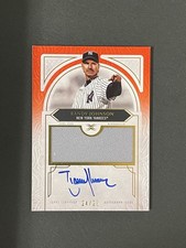 2025 Topps Definitive Collection Orange Randy Johnson Patch Auto 24/25 #DAR-RJ