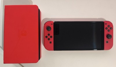 Nintendo Switch OLED Mario Red + 4 Top Spiele (Pokémon, Zelda, Mario Kart uvm.)