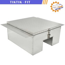 22x24x12 Diamond Tread In-frame Truck Tool Box Aluminum W Notched Bottom