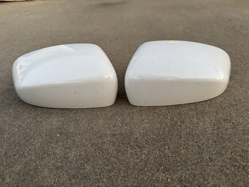 OEM Set 2 Jeep Cherokee Compass Mirror Covers White 17 18 19 20 21 22 23 24