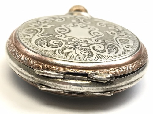 Antiguo reloj de bolsillo suizo/alemán de plata 800, escape cilíndrico de 10 joyas - Imagen 7 de 13
