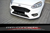 CUP Spoilerlippe Schwarz FüR Ford Fiesta ST Line MK8 Front Schwert Ansatz Vers 1