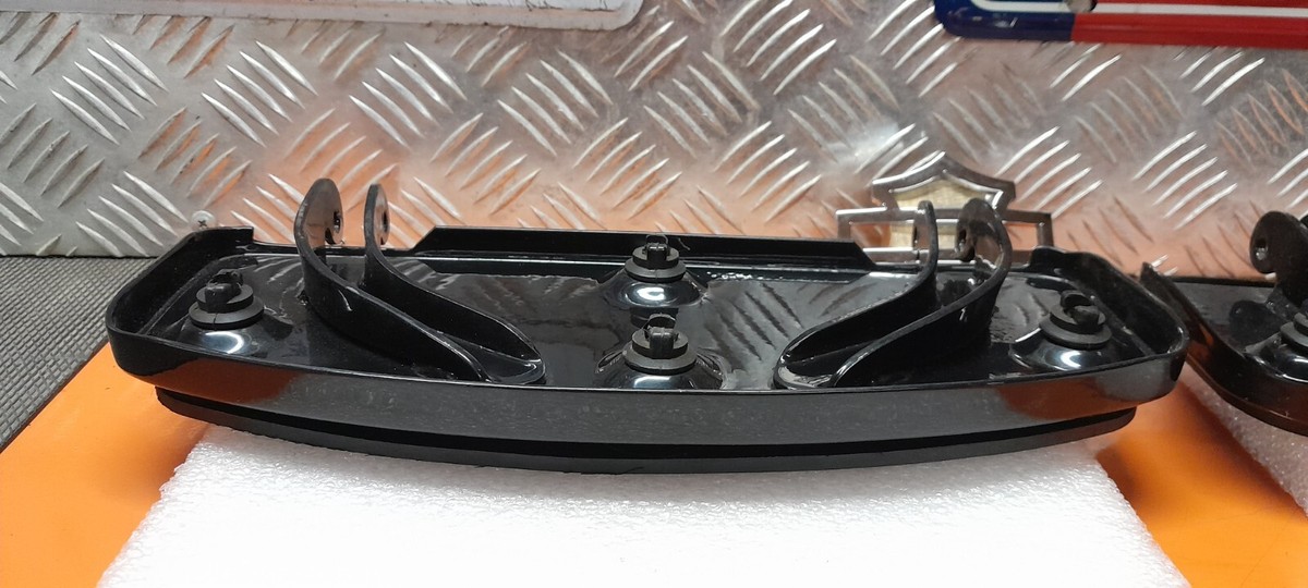 Pedane Cromate Harley Softail Dyna Touring 1986-2017 | Gomma Antiscivolo, Kit Anteriore 1 Paio