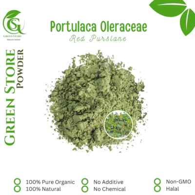 Organic Pure Powder Of Red Purslane Leaf (Portulaca Oleraceae) Wildcrafted