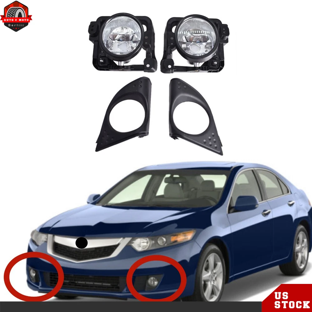 NEW Pair LH & RH For Acura TSX 2.4-3.5L Fog Driving Light Lamp w