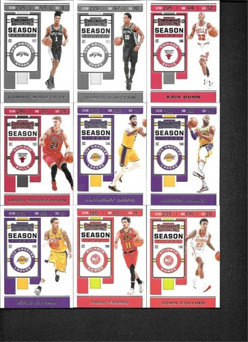 2019 Panini NBA Contenders Trading Card Set, Mint Condition No Doubles, 74 Karten - Bild 4 von 9