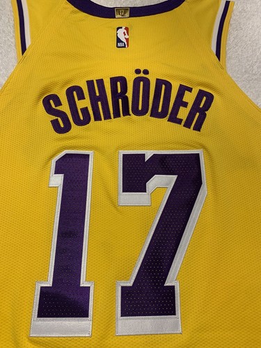 Authentic Lakers Dennis Schröder 22’-23’ Icon Jersey W/Bibigo Sponsor Patch - 40 - 第 7/9 張圖片