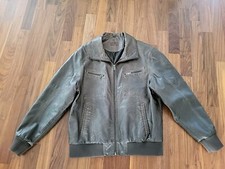 Jacke Globetrotter Gr. XL Leder Imitat Braun Wenig Getragen