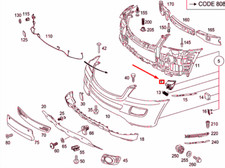 Neu MERCEDES-BENZ ML W164 Linke Scheinwerferwaschabdeckung A16486001089999