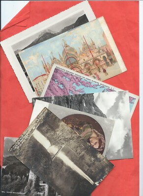 Postkarten 7 Weltpostkarten unbenutzt. Washington Monument, Venedig? (AD486)