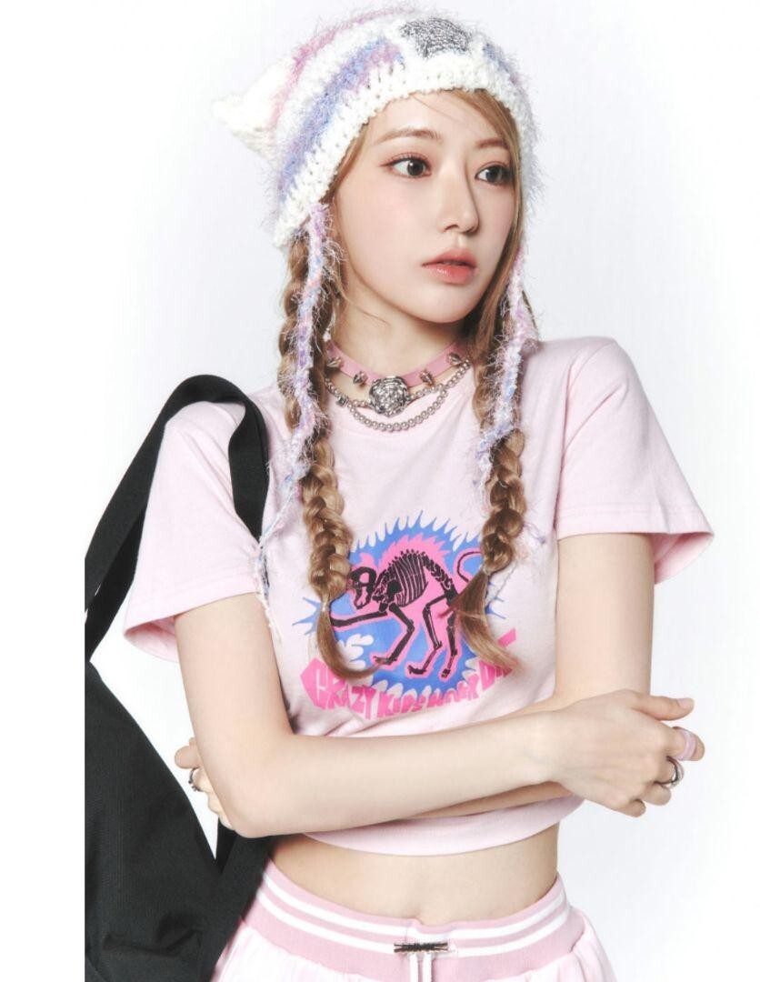 LE SSERAFIM Popup Apparel Crochet Hat Sakura Miyawaki Knit Kpop