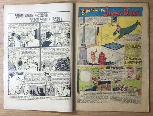 Superman's Pal Jimmy Olsen #74 DC Edad de Plata "¡Las bromas de JIMMY EL IMP!" g/en muy buen estado - Imagen 4 de 4