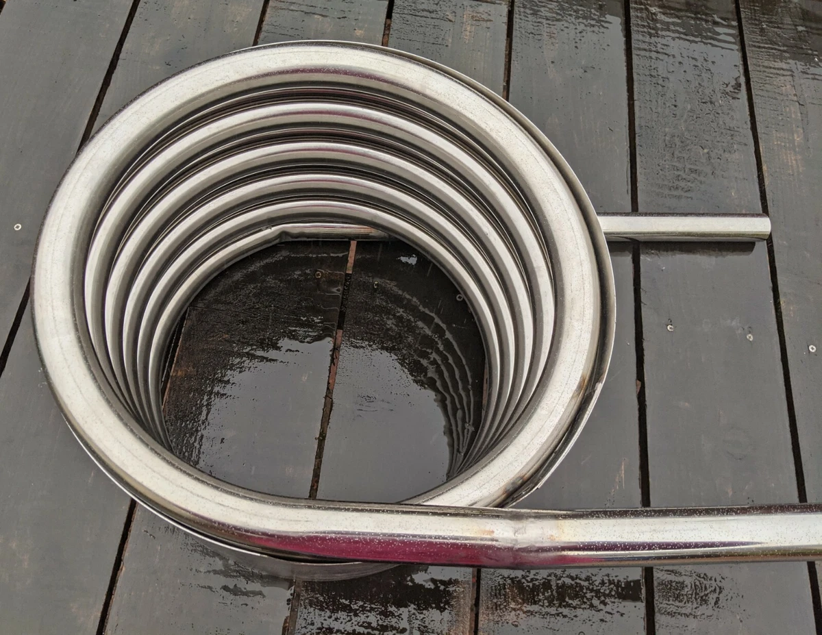 Extra wide water heater coil w/ fireguard - hot tub - 32mm tube stainless  steel | eBay