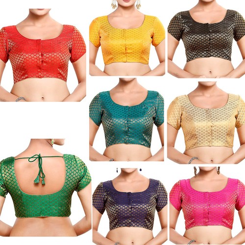 Readymade Sari Blouse Designer Stiched Lehenga Choli Crop Top Wedding Party Wear