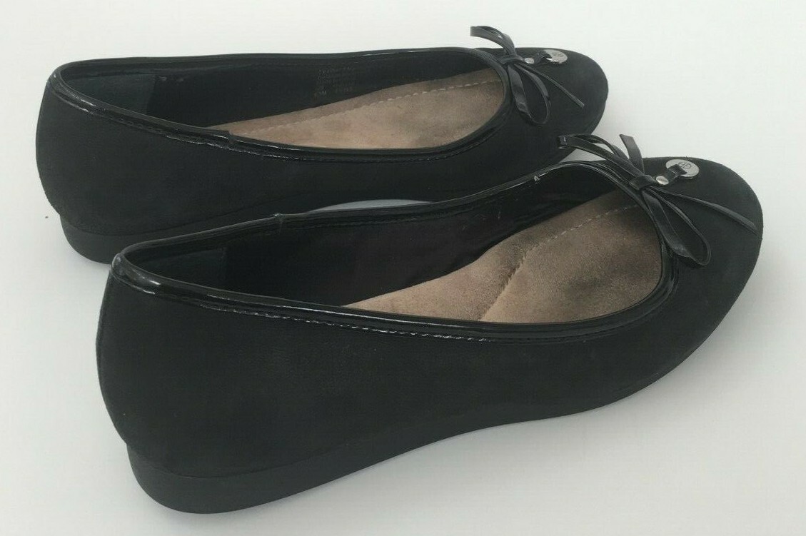 Giani Bernini Womens Odeysa Black Fashion Ballet Flats Leather Shoes 6. ...