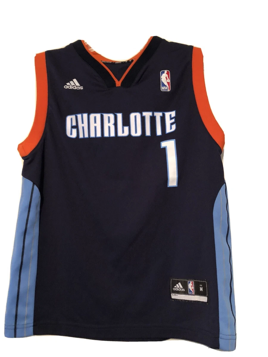 ADIDAS Lance Stephenson Charlotte Bobcats Rare Jersey 1 Youth SZ M EUC