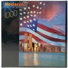 Kodacolor Jigsaw Puzzle Stars & Stripes 1000 Pcs Limited Edition Made In USA
