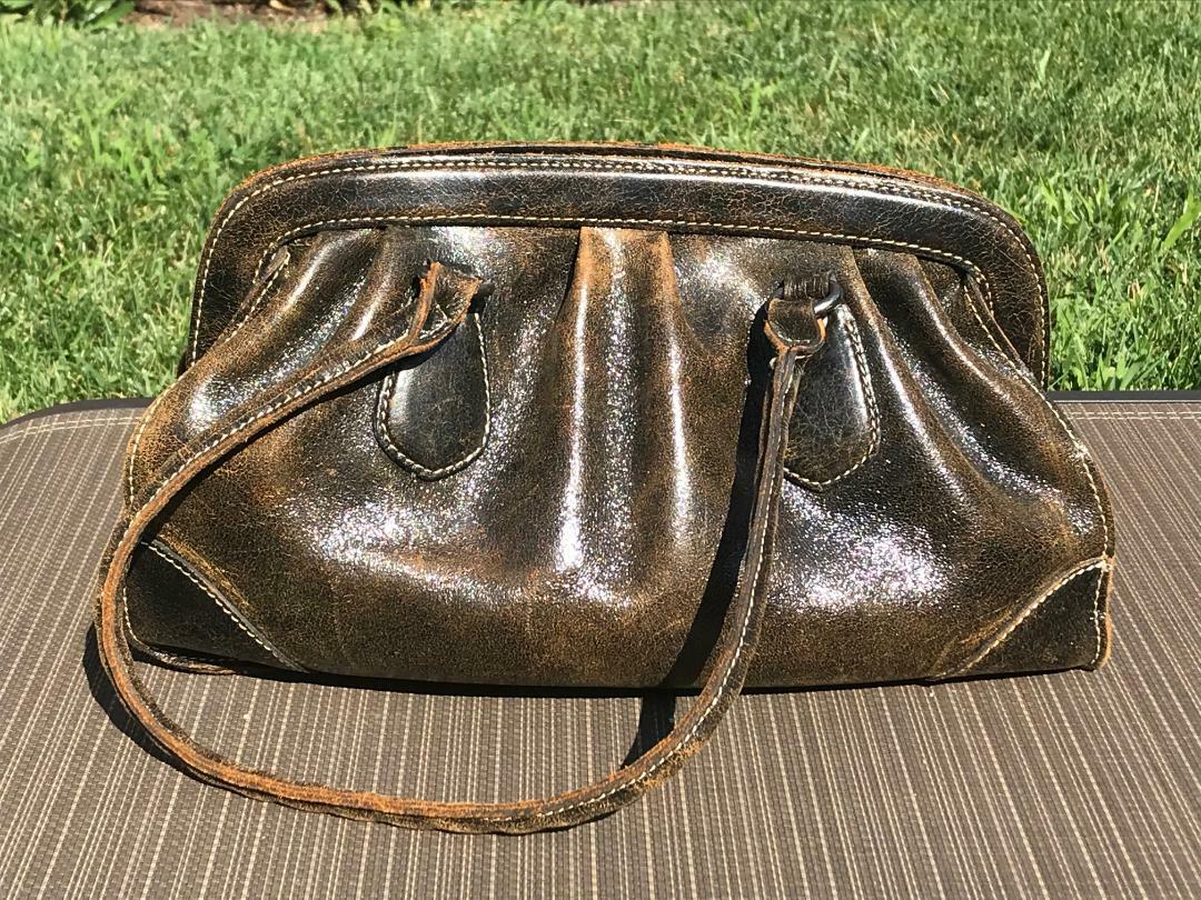 Patricia Nash Clairaut Italian Leather Handbag Satche… Gem