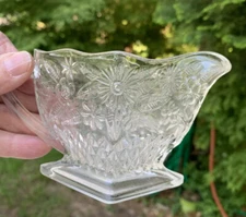 Set  Vintage Tiara  Pineapple and Floral Cream and sugar