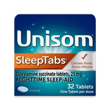 Sleeptabs, Nighttime Sleep-Aid, Doxylamine Succinate, 32 Tablets