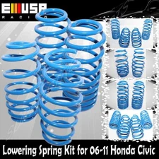 Lowering Springs Set  BLUE fit 2006-2011 Honda Civic DX EX LX Sedan/Coupe