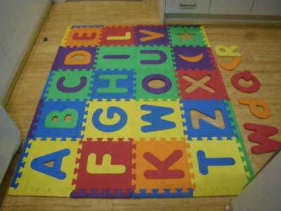 Hopscotch Alphabet Tiles Safety Floor Mats Educational Baby Toy M