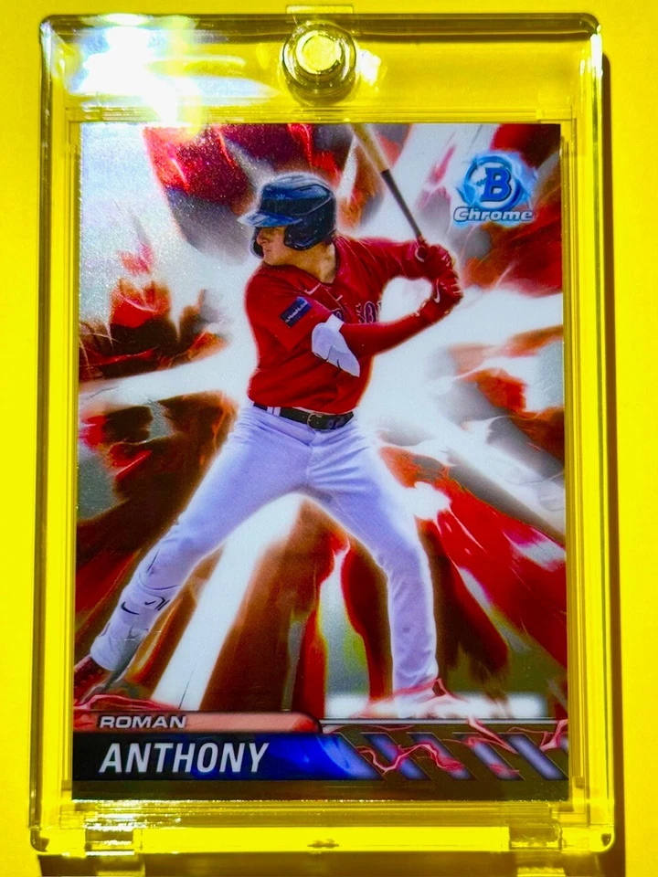 Roman Anthony BOSTON RED SOX ROOKIE CARD BOWMAN CHROME INSERT RC MINT! - Image 2 of 4